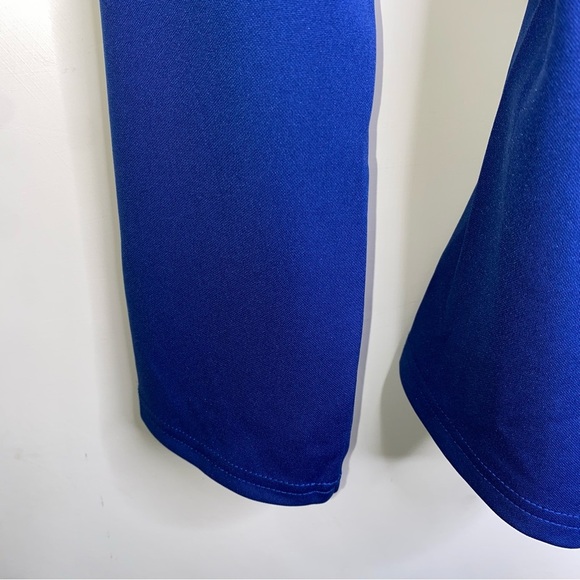 NWT Grace Karin Women’s Small Blue Wrap Long sleeve  Top With Tie Around Waist - Picture 10 of 14